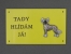 Výstražná tabulka postava - Čínský chocholatý pes