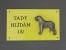 Warning Outdoor Board Figure - Irish Wolfhound