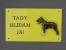 Warning Outdoor Board Figure - American Staffordshire Terrier