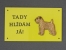 Warning Outdoor Board Figure - Soft Coated Wheaten Terrier