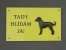 Warning Outdoor Board Figure - Inca Hairless Dog