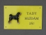 Výstražná tabulka postava - Apenzelský salašnický pes