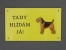 Warning Outdoor Board Figure - Airedale Terrier