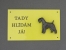 Warning Outdoor Board Figure - Kerry Blue Terrier