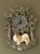 Wall Clock metal - Tibetan Spaniel
