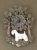 Wall Clock metal - Sealyham Terrier