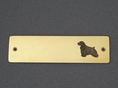 American Cocker Spaniel - Brass Door Plate