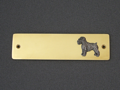 Griffon Belge - Brass Door Plate