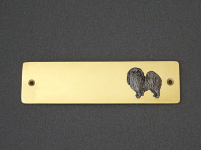 Japanese Chin - Brass Door Plate