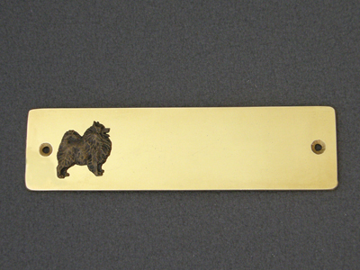 Keeshond - Brass Door Plate