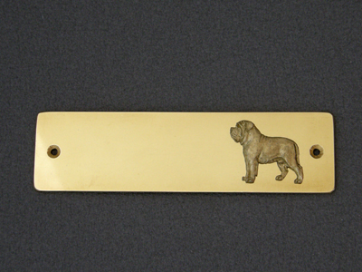Mastiff - Brass Door Plate