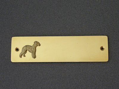 Bedlington Terrier - Brass Door Plate