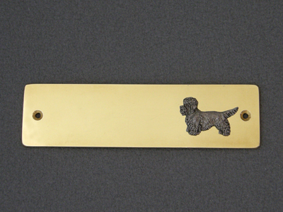 Dandie Dinmont Terrier - Brass Door Plate
