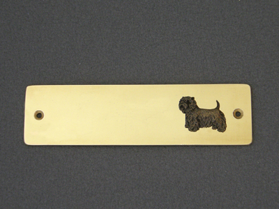 West Highland White Terrier - Brass Door Plate