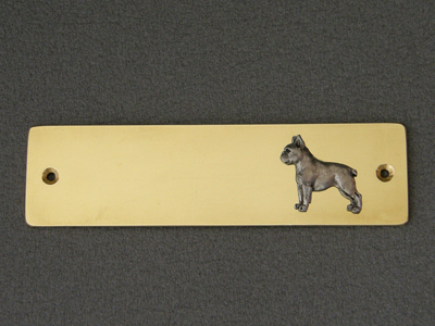Boston Terrier - Brass Door Plate