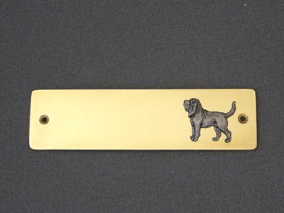 Bloodhound - Brass Door Plate