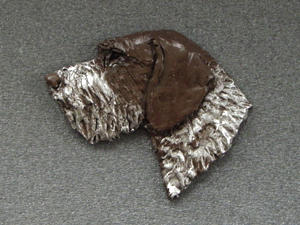 German Wirehaired Pointer - Brooche Large Head