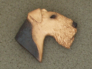 Airedale Terrier - Brooche Large Head