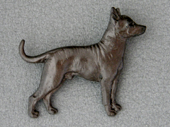 Mexican Hairless - Brooche Figure