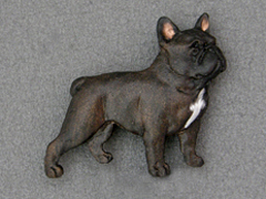 French Bulldog - Brooche Figure