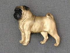 Pug - Brooche Figure