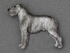 Irish Wolfhound - Brooche Figure