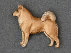 Finnish Spitz - Brooche Figure