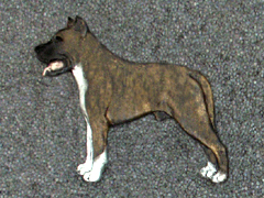 American Staffordshire Terrier - Brooche Figure