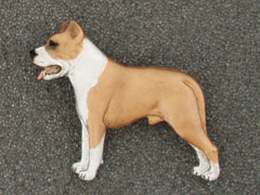American Staffordshire Terrier - Brooche Figure