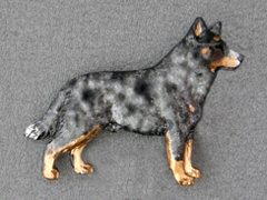 Australian Cattle Dog - Brooche Figure