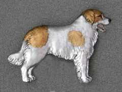 Czech Mountain Dog - Brooche Figure