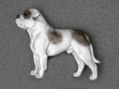 American Bulldog - Brooche Figure