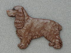 Field Spaniel - Brooche Figure