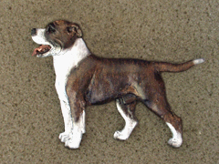 American Pit Bull Terrier - Brooche Figure