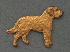 Styrian Coarse haired hound - Brooche Figure