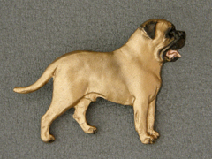 Bullmastiff - Brooche Figure