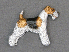 Fox Terrier Wire - Brooche Figure