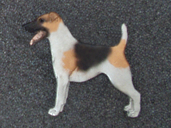 Fox Terrier Smooth - Brooche Figure