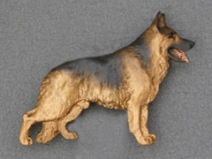 German Shepherd - Brooche Figure