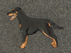 Manchester Terrier - Brooche Figure
