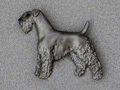 Kerry Blue Terrier - Brooche Figure