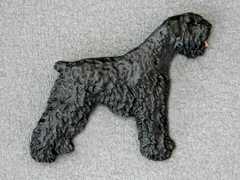 Black Russian Terrier - Brooche Figure
