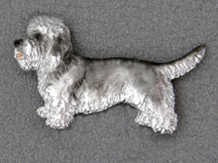 Dandie Dinmont Terrier - Brooche Figure