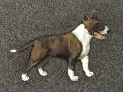 Bullterrier - Brooche Figure