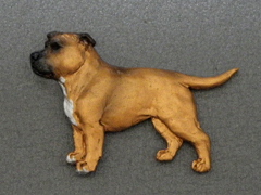 Staffordshire Bullterrier - Brooche Figure