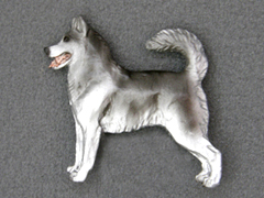 Siberian Husky - Brooche Figure