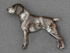 German Shorthaired Pointer - Brooche Figure