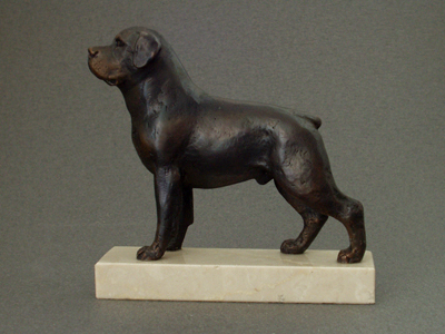 Rottweiler - Classic Figure on Marble Base
