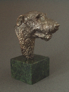 Irish Wolfhound - Classic Head On Marble Base