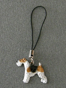 Fox Terrier Wire - Cell Phone Charm